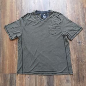 Zero nineteen size XL olive green short sleeve man